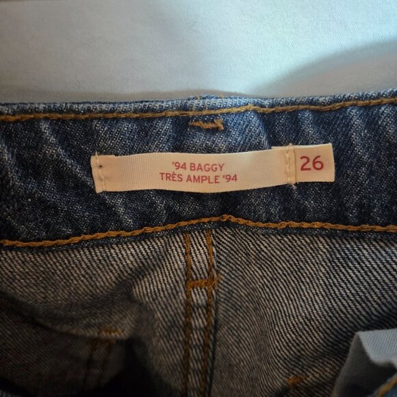 Levi's Dark Blue Flare & Wide Leg Jeans - Picture 4 of 8